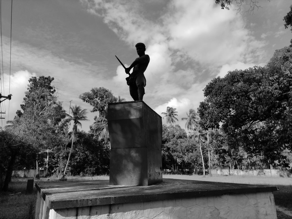 Vayalar Rakthasakshi Mandapam, a memorial to the hundreds of peasants who fell during the military firing on October 27, 1946. (Wikimedia Commons / CC BY-SA 4.0)