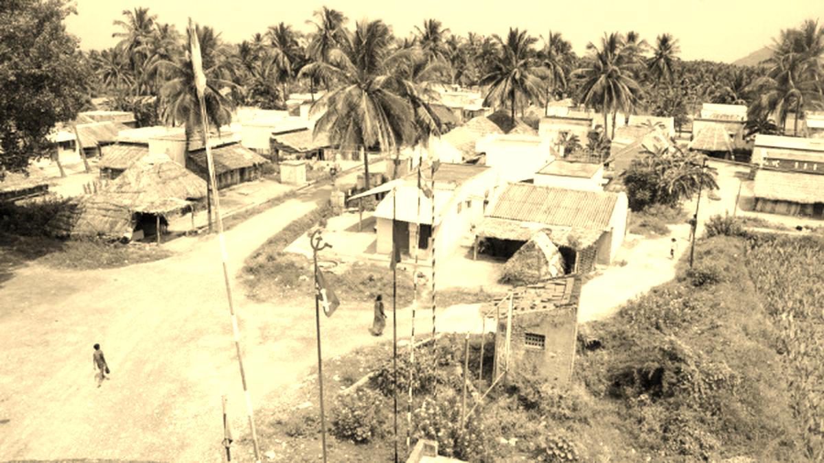 The Vachathi village under the foothills of the Sitheri hills.